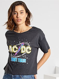 Crop top 'AC/DC' - Kiabi