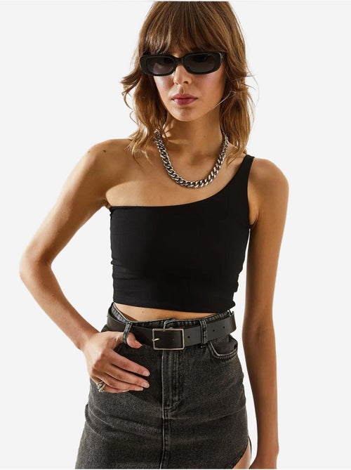 Crop top com alça única lucci - Kiabi Crop top com alça única lucci - Kiabi