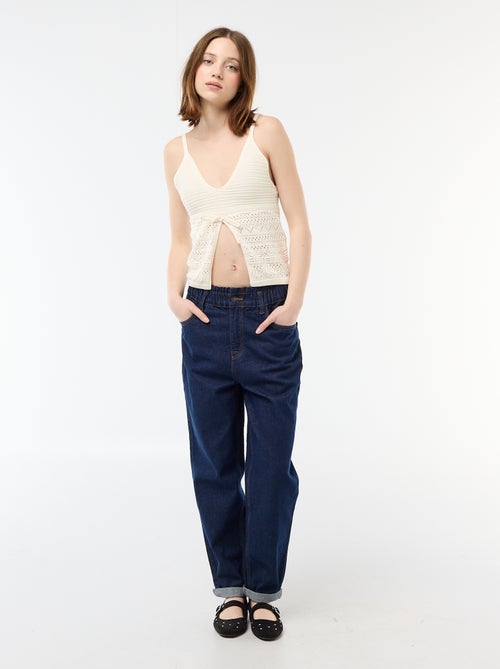 Crop top de croché - Kiabi