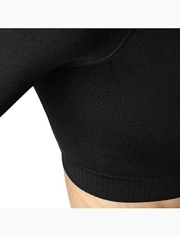Crop top de desporto manga comprida sem costuras para mulher