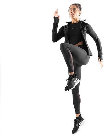 Crop top de treino de manga curta para mulher