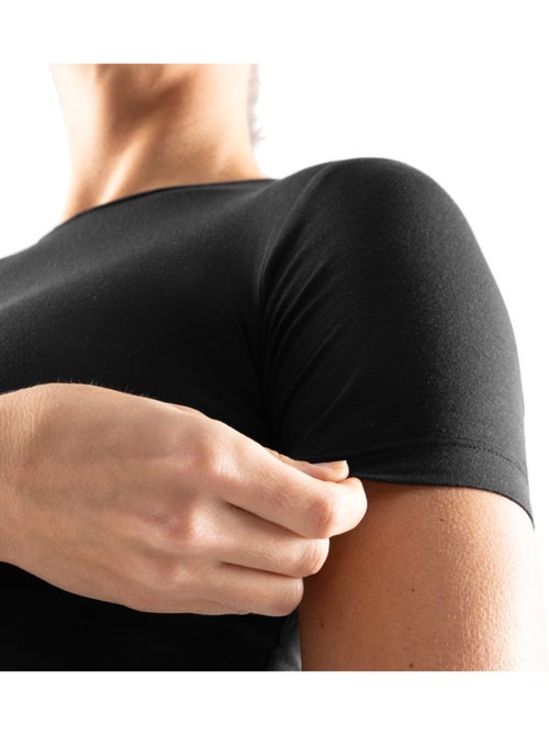 Crop top de treino de manga curta para mulher - Kiabi