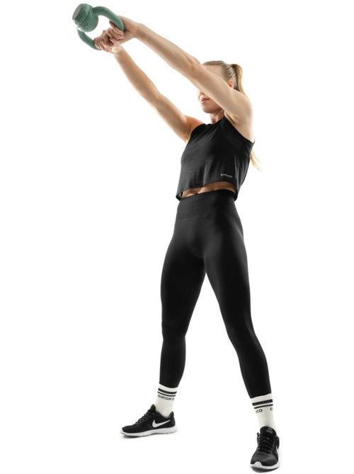 Crop top de treino sem mangas para mulher - Kiabi
