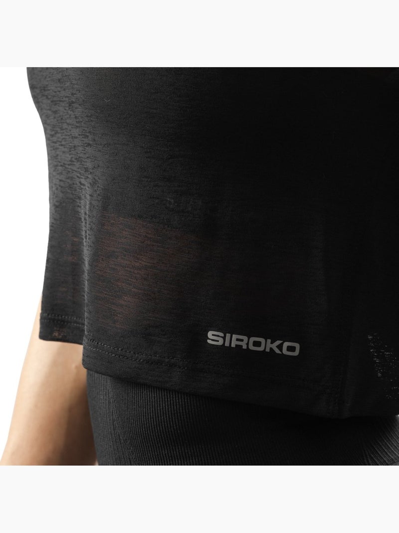 Crop top de treino sem mangas para mulher Preto - Kiabi
