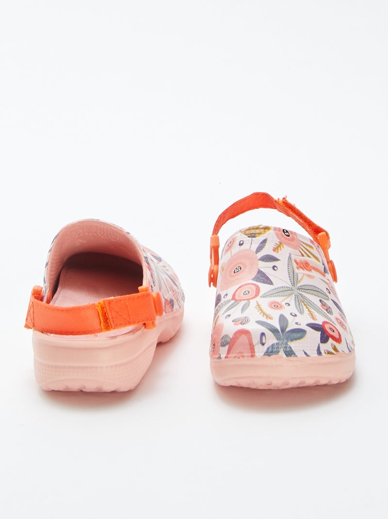 Croques em plástico estampado LARANJA - Kiabi