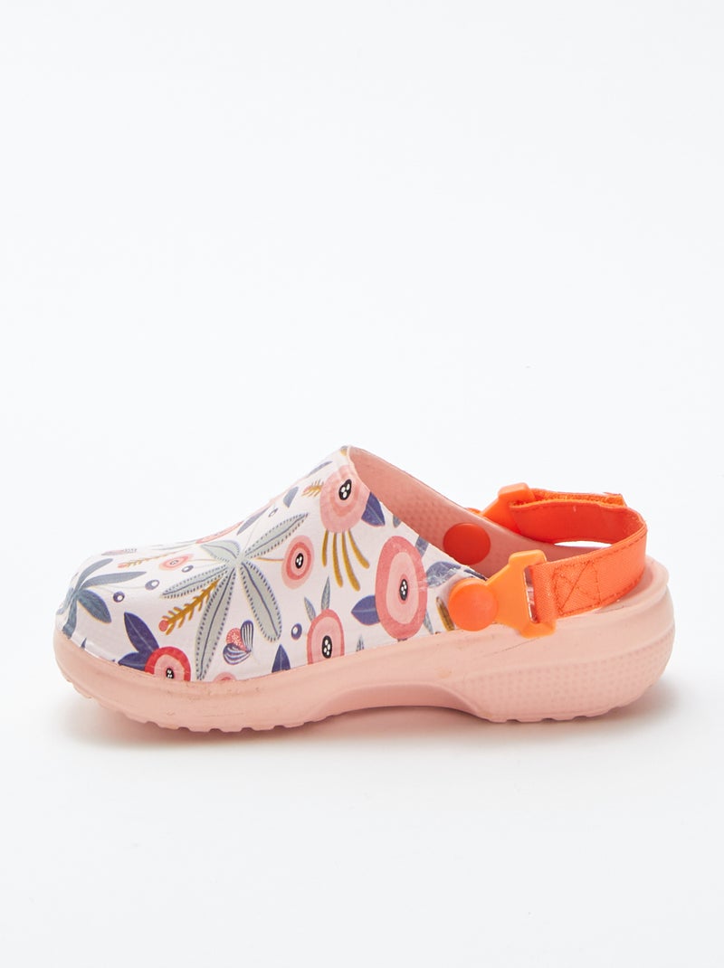 Croques em plástico estampado LARANJA - Kiabi