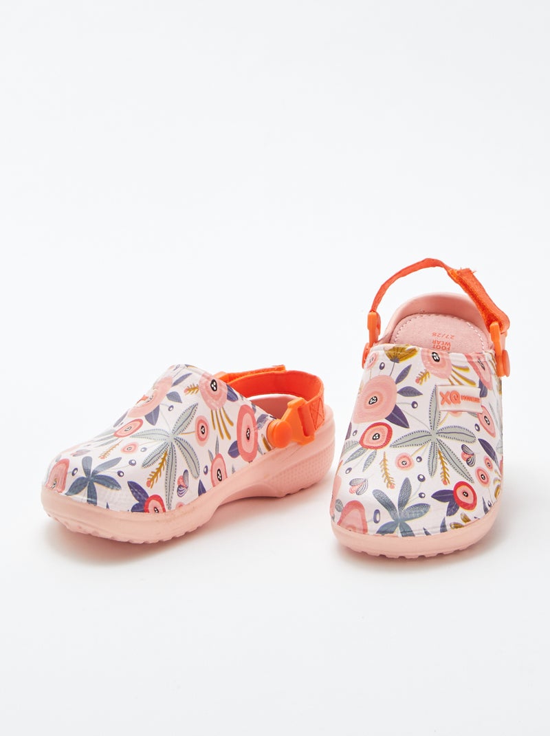 Croques em plástico estampado LARANJA - Kiabi