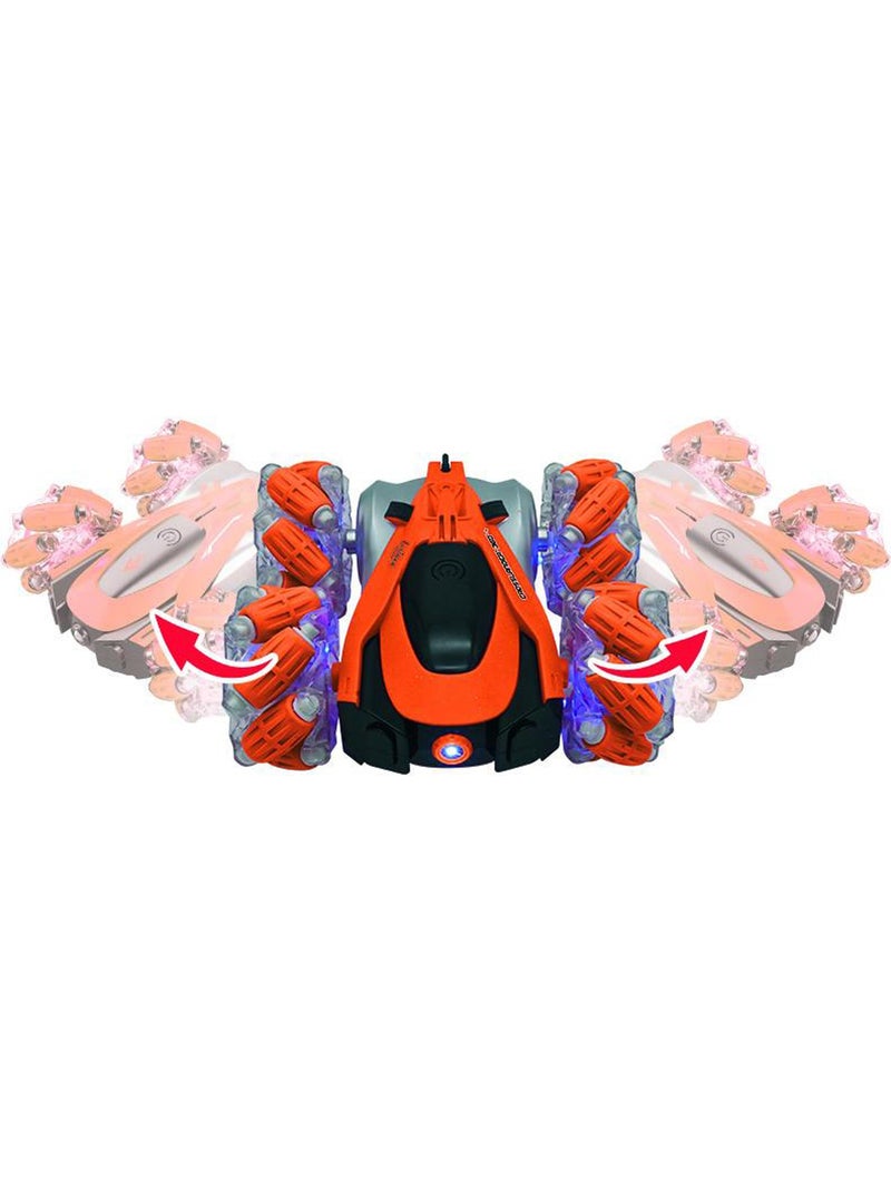 Crosslander® 360+ carro de acrobacias rádiocontrolado recarregável e programável com luzes. Laranja - Kiabi