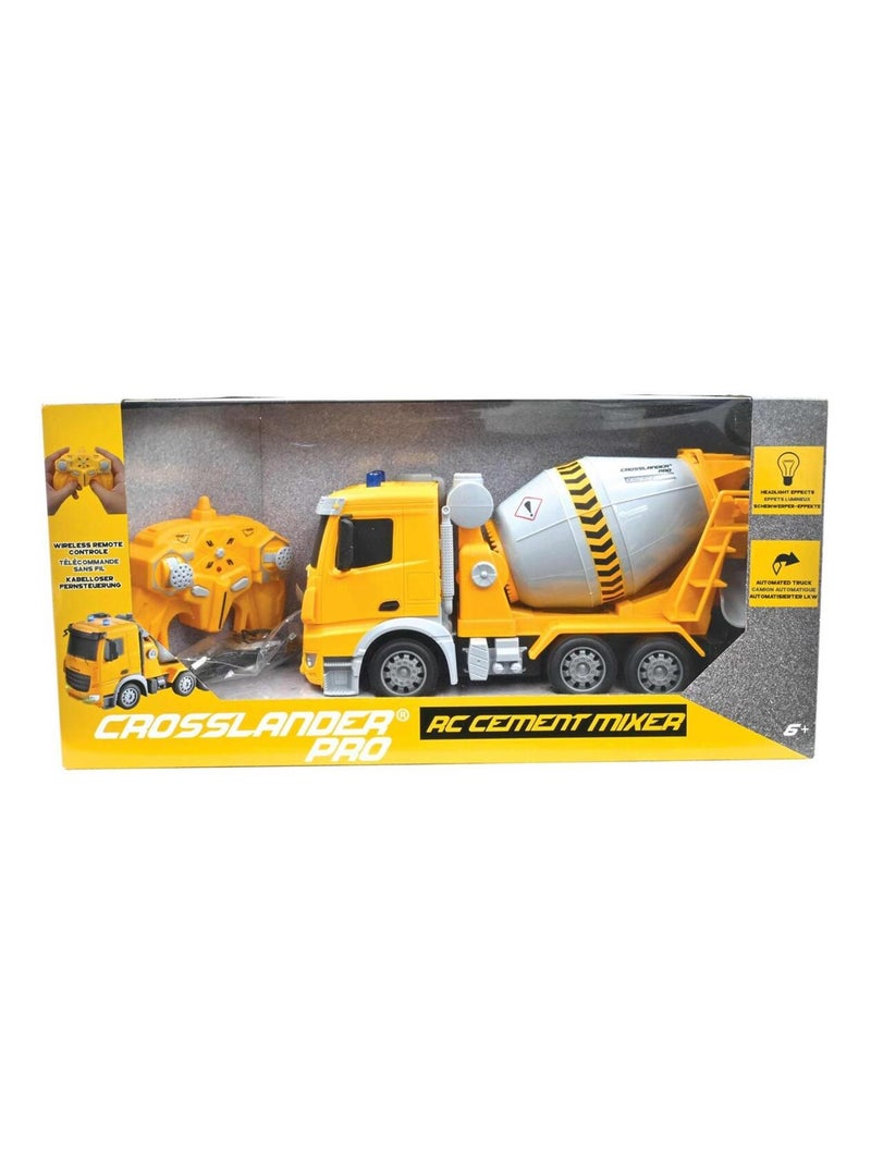 Crosslander pro ® misturadora de cimento controlada por rádio com efeitos de luz e som. Amarelo - Kiabi
