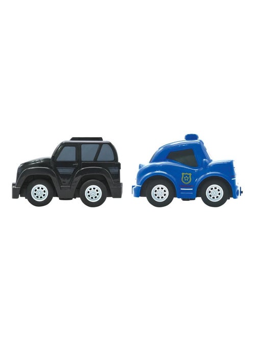 Crosslander twin conjunto de carro de polícia e carro de ladrão - Kiabi Crosslander twin conjunto de carro de polícia e carro de ladrão - Kiabi