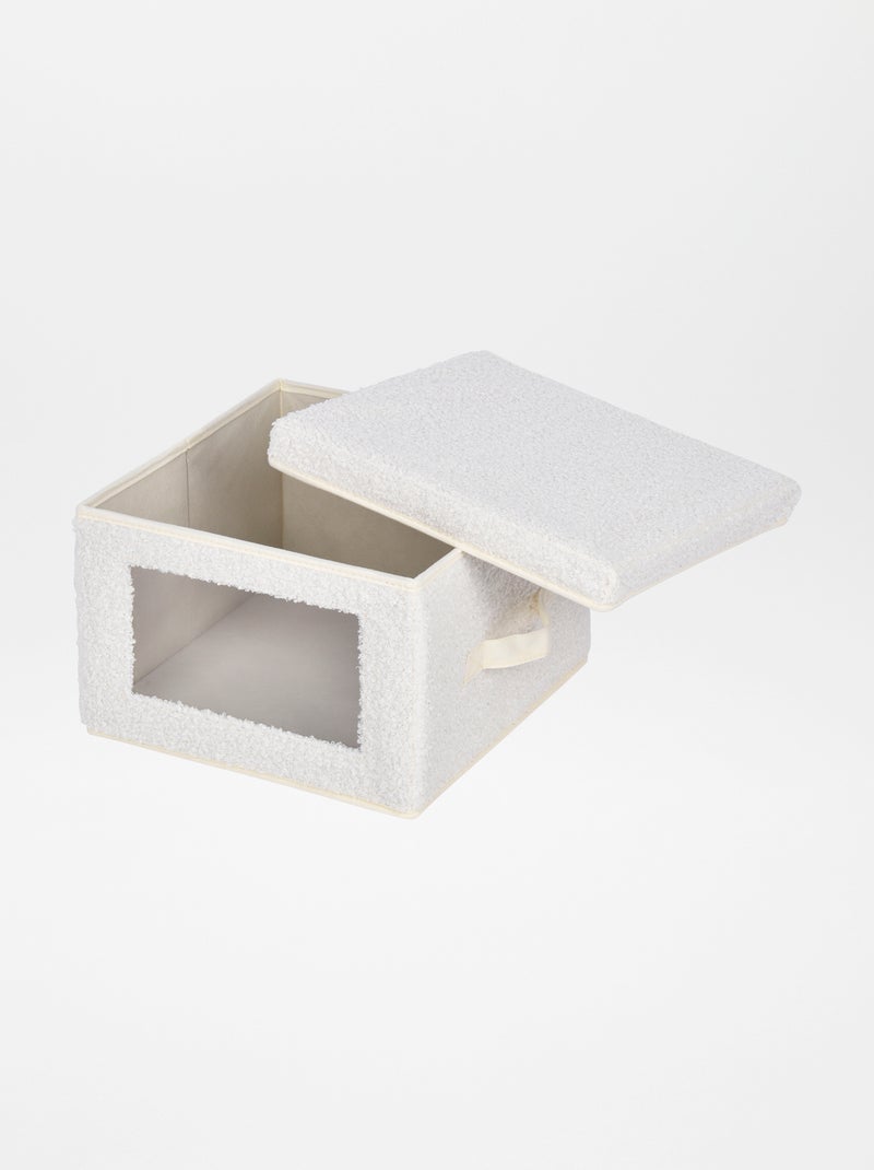 Cubo de arrumação com janela BRANCO - Kiabi