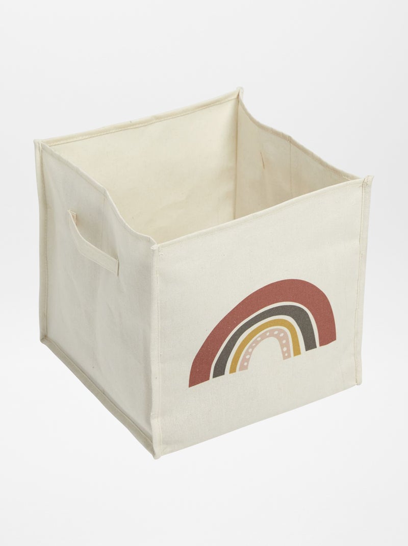 Cubo de arrumação em tecido BEGE - Kiabi