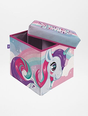 Cubo de arrumação unicórnio