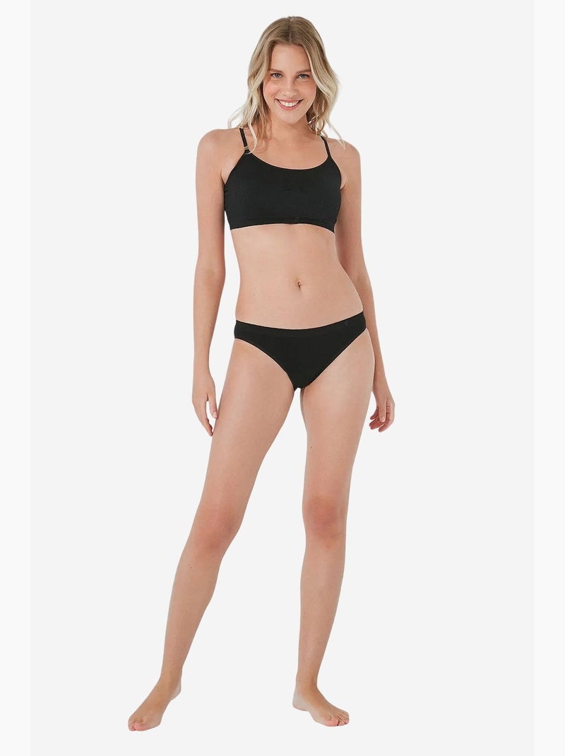 Cueca basic slip penti Preto - Kiabi