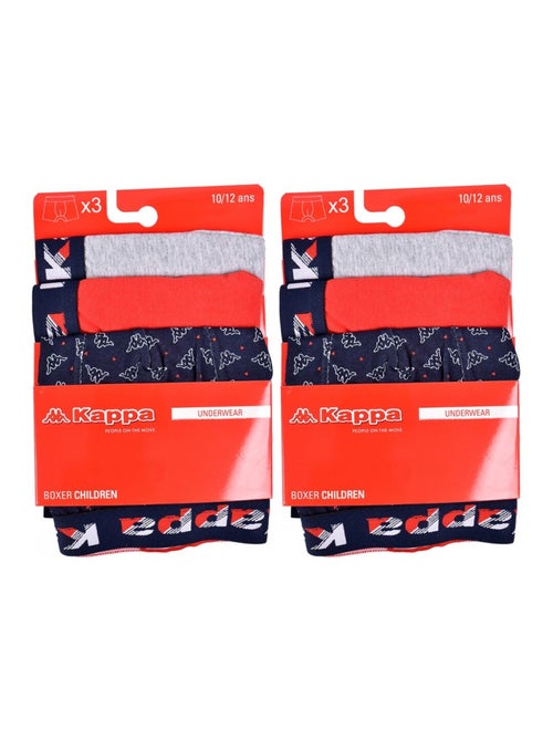 Cueca Boxer Criança KAPPA - Pack de 6 - Kiabi Cueca Boxer Criança KAPPA - Pack de 6 - Kiabi