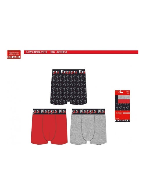 Cueca Boxer Criança KAPPA - Pack de 6 - Kiabi Cueca Boxer Criança KAPPA - Pack de 6 - Kiabi