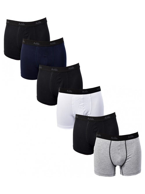 Cueca Boxer Homem ACHILE Ultra Conforto Qualidade Francesa - Pack de 6 - Kiabi Cueca Boxer Homem ACHILE Ultra Conforto Qualidade Francesa - Pack de 6 - Kiabi