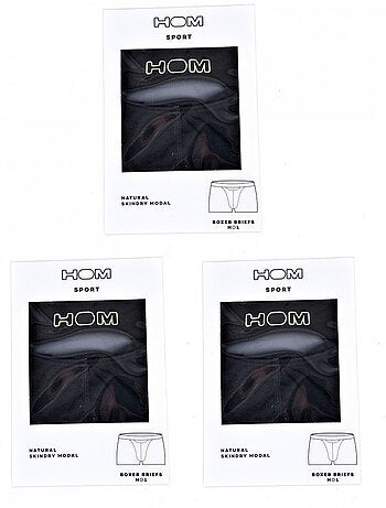 Cueca boxer homem HOM pack de 3 - Conforto e Qualidade