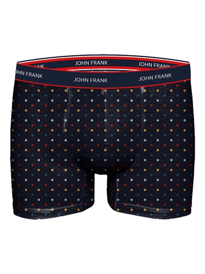 Cueca Boxer Homem JOHN FRANK - Pack de 3 Azul-marinho - Kiabi