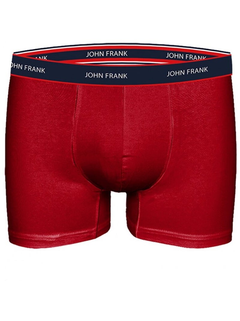Cueca Boxer Homem JOHN FRANK - Pack de 3 Azul-marinho - Kiabi
