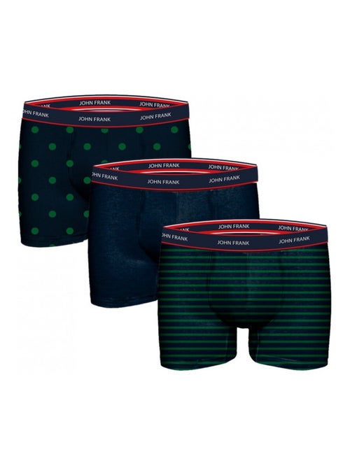 Cueca Boxer Homem JOHN FRANK - Pack de 3 - Kiabi