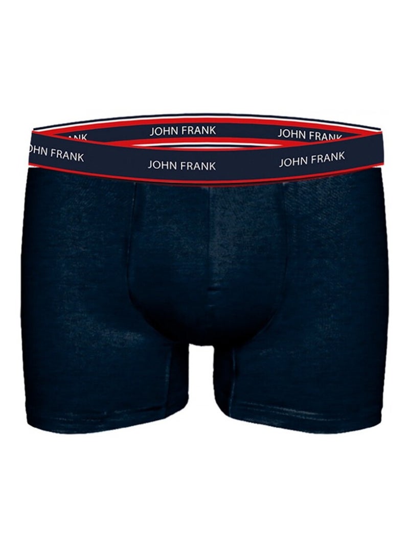Cueca Boxer Homem JOHN FRANK - Pack de 3 Azul Verde Azul - Kiabi