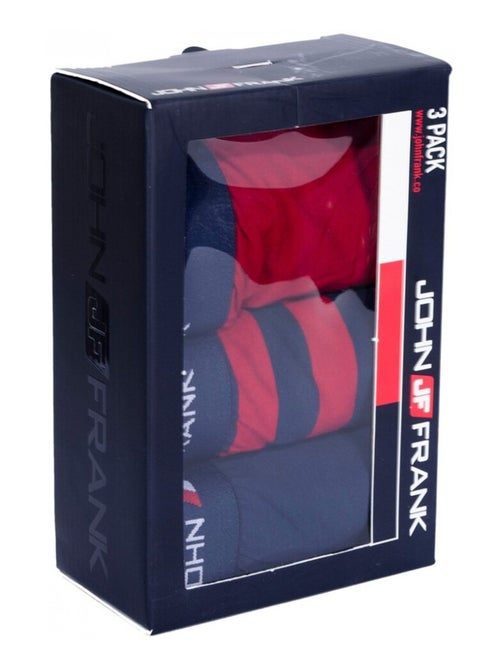 Cueca Boxer Homem JOHN FRANK - Pack de 3 - Kiabi Cueca Boxer Homem JOHN FRANK - Pack de 3 - Kiabi