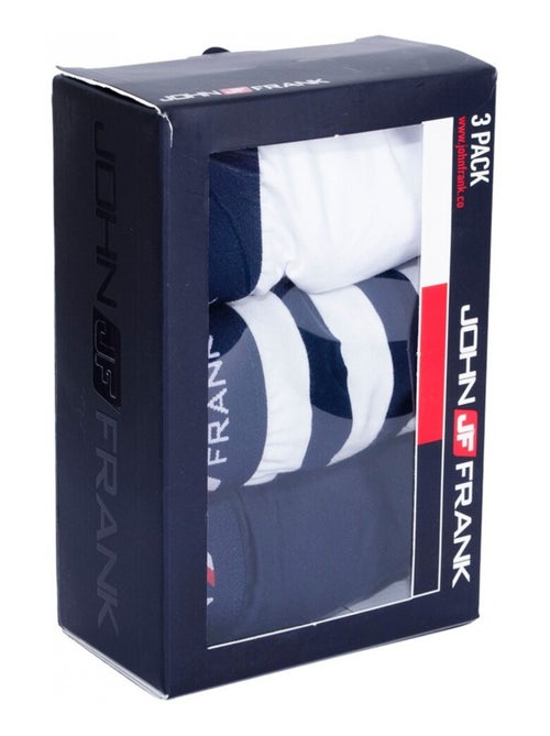 Cueca Boxer Homem JOHN FRANK - Pack de 3 - Kiabi Cueca Boxer Homem JOHN FRANK - Pack de 3 - Kiabi