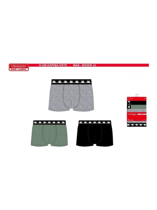 Cueca boxer homem KAPPA - Pack de 3 - Kiabi