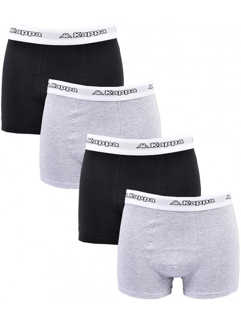 Cueca boxer homem KAPPA - Pack de 4 Multicolorido - Kiabi