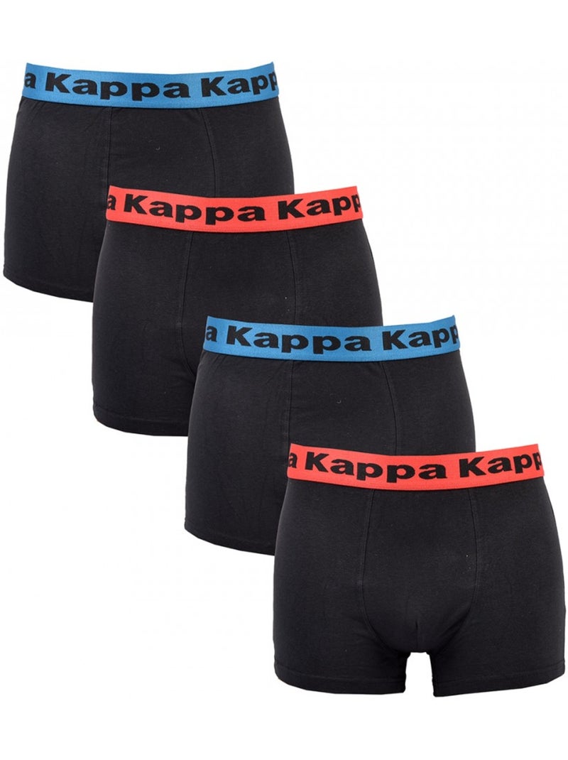 Cueca boxer homem KAPPA - Pack de 4 Multicolorido - Kiabi