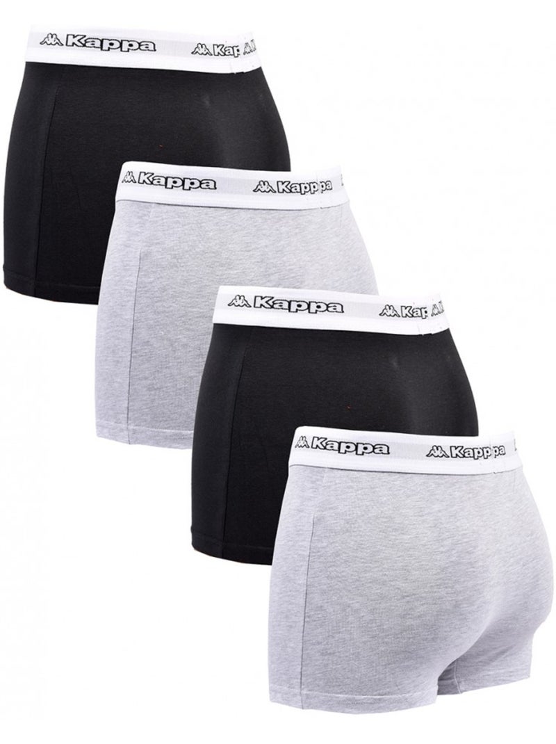 Cueca boxer homem KAPPA - Pack de 4 Multicolorido - Kiabi