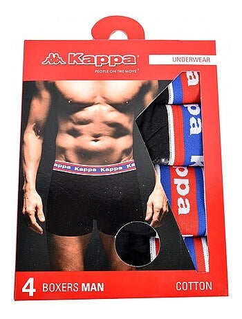 Cueca boxer homem KAPPA - Pack de 4