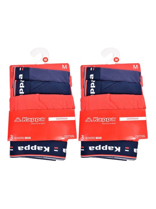 Cueca boxer homem KAPPA - Pack de 6 - Kiabi Cueca boxer homem KAPPA - Pack de 6 - Kiabi