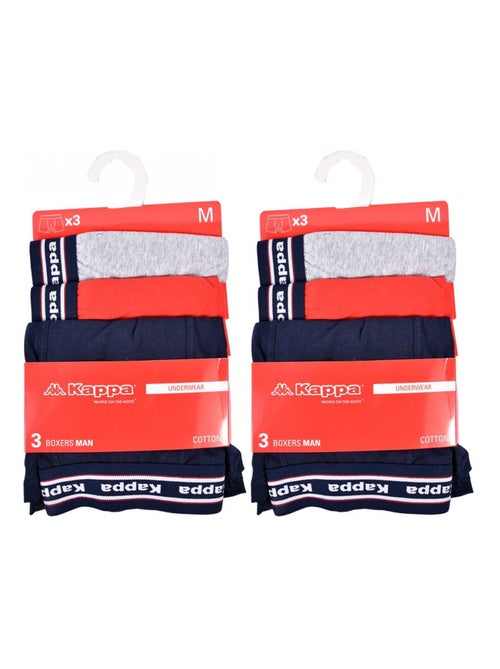 Cueca boxer homem KAPPA - Pack de 6 - Kiabi Cueca boxer homem KAPPA - Pack de 6 - Kiabi