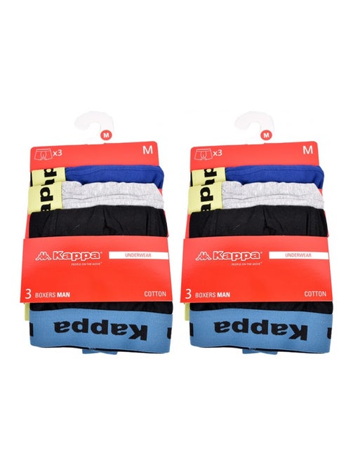 Cueca boxer homem KAPPA - Pack de 6 - Kiabi Cueca boxer homem KAPPA - Pack de 6 - Kiabi