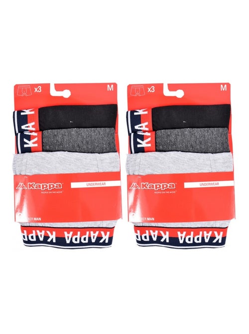 Cueca boxer homem KAPPA - Pack de 6 - Kiabi Cueca boxer homem KAPPA - Pack de 6 - Kiabi