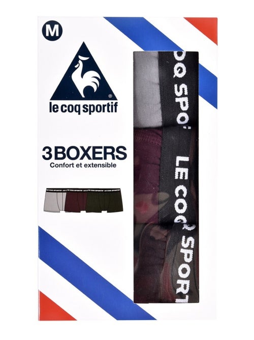 Cueca Boxer Homem LE COQ SPORTIF - Pack de 3 - Kiabi Cueca Boxer Homem LE COQ SPORTIF - Pack de 3 - Kiabi