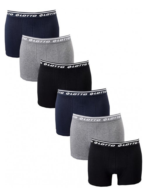 Cueca boxer homem LOTTO - Pack de 6 - Kiabi