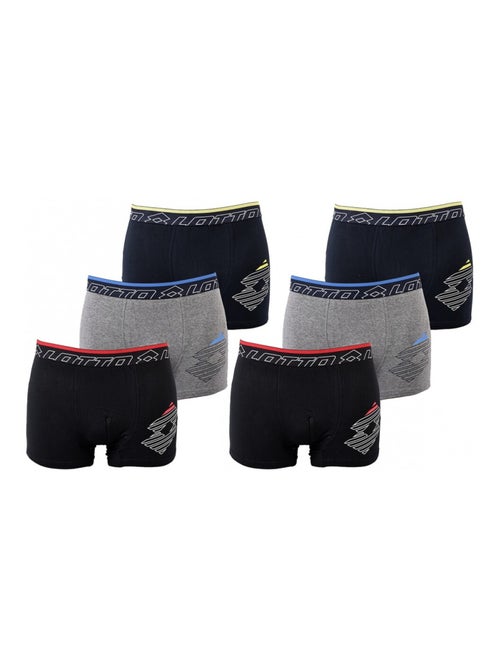 Cueca boxer homem LOTTO - Pack de 6 - Kiabi Cueca boxer homem LOTTO - Pack de 6 - Kiabi
