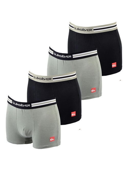 Cueca Boxer Homem QUIKSILVER - Pack de 4 - Kiabi Cueca Boxer Homem QUIKSILVER - Pack de 4 - Kiabi