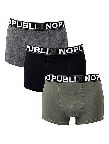 Cueca Boxer No Publik Algodão - Pack de 3