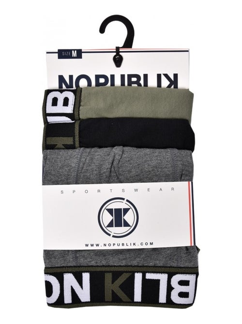 Cueca Boxer No Publik Algodão - Pack de 3 - Kiabi