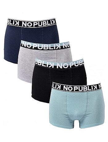 Cueca Boxer No Publik Algodão - Pack de 4