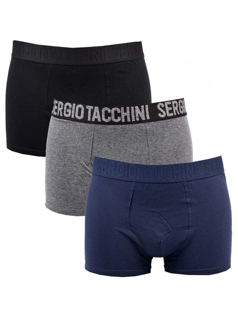 Cueca Boxer SERGIO TACCHINI - Pack de 3 Multicolorido - Kiabi
