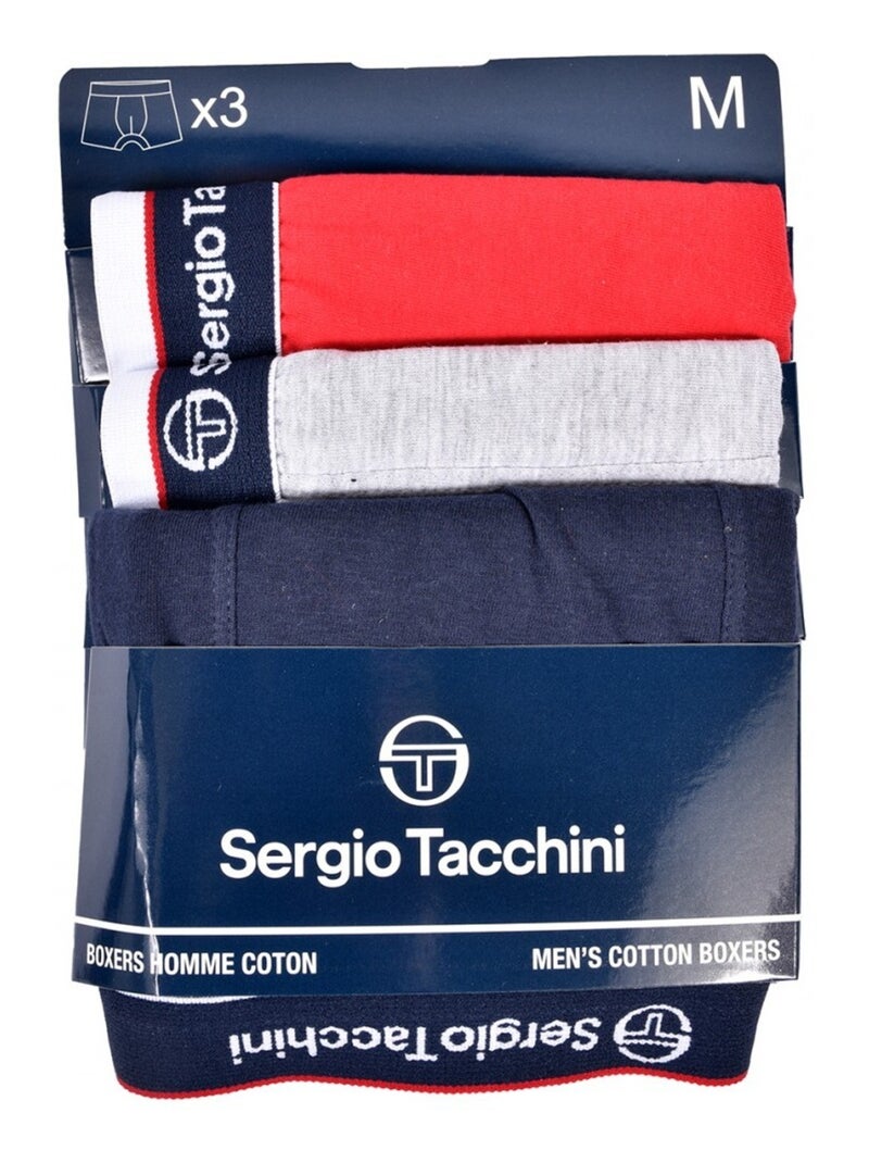 Cueca Boxer SERGIO TACCHINI - Pack de 3 Multicolorido - Kiabi