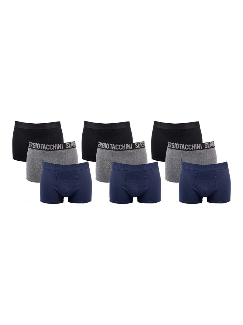 Cueca Boxer SERGIO TACCHINI - Pack de 9 Multicolorido - Kiabi