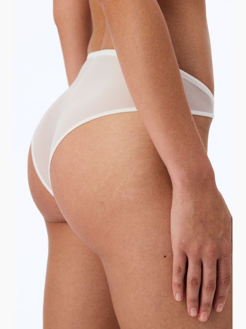 Cueca brasileira com padrão de laço bordado efeito gasto penti - Kiabi