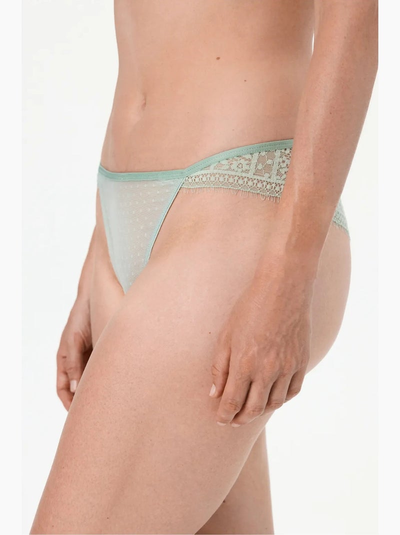 Cueca brasileira feminina penti Verde menta - Kiabi