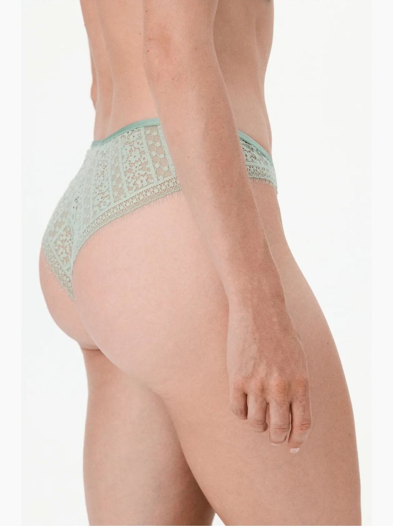 Cueca brasileira feminina penti Verde menta - Kiabi